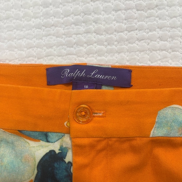 Ralph Lauren Carlina Floral Cotton Trouser purple label Botanical 16 - Picture 6 of 13